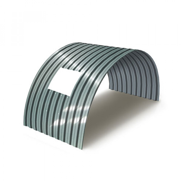 Укрытие для конвейеров из арочного профнастила С21ПГ-1051, 0,8, нержавеющий