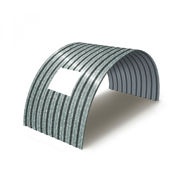 Укрытие для конвейеров из арочного профнастила С21ПГ-1051, 0,5, оцинкованный