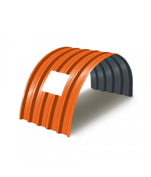 Укрытие для конвейеров из арочного профнастила С44ПГ-1047, 0,6, в полимерном покрытии