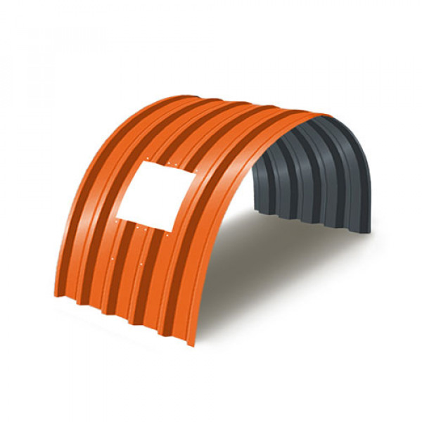 Укрытие для конвейеров из арочного профнастила С44ПГ-1047, 0,6, в полимерном покрытии