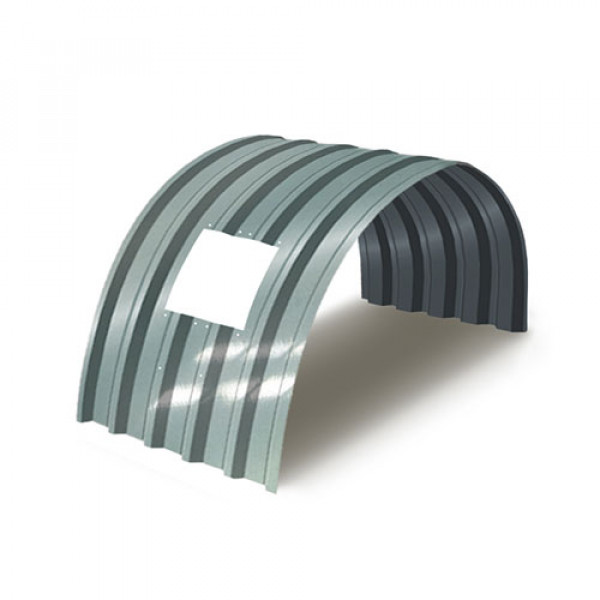 Укрытие для конвейеров из арочного профнастила С44ПГ-1047, 0,6, нержавеющий