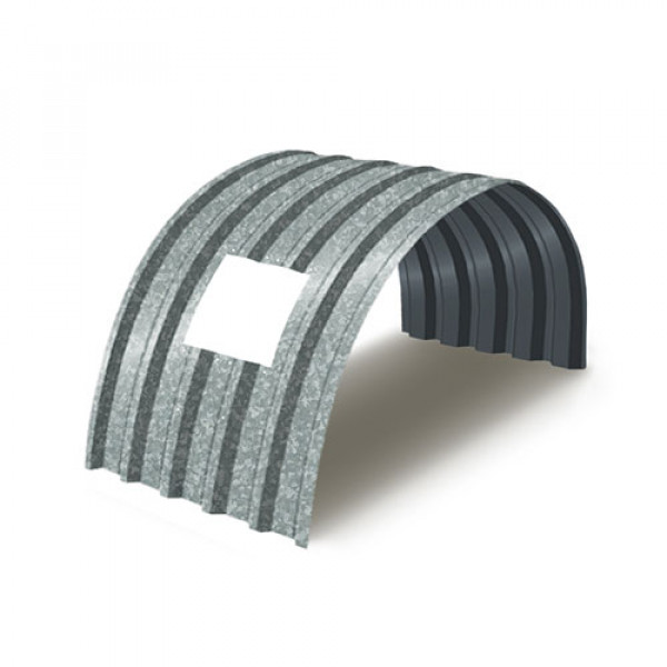 Укрытие для конвейеров из арочного профнастила С44ПГ-1047, 0,5, оцинкованный