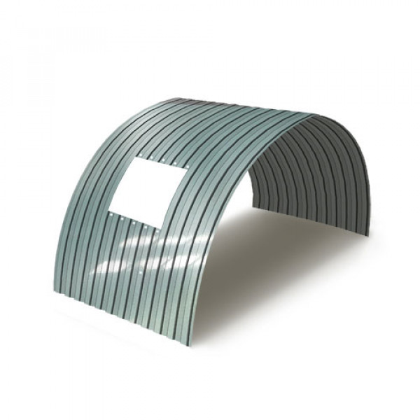 Укрытие для конвейеров из арочного профнастила С8ПГ-1200, 1,0, нержавеющий