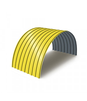 Профнастил МП20ПГ-0.7, Ширина-1100, RAL 1018, Полиэстер