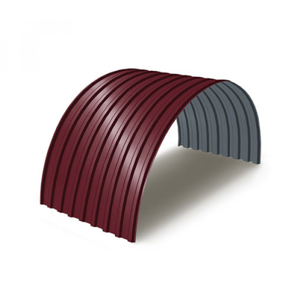 Профнастил МП20ПГ-0.5, Ширина-1100, RAL 3005, Полиэстер