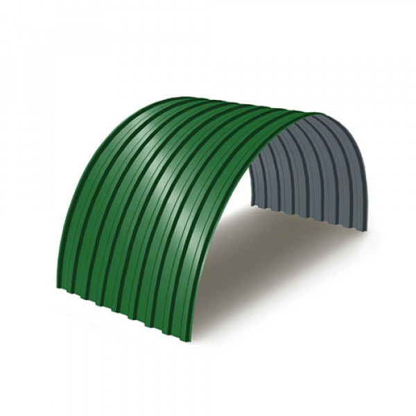 Профнастил МП20ПГ-0.5, Ширина-1100, RAL 6002, Полиэстер