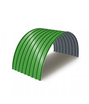 Профнастил МП20ПГ-0.5, Ширина-1100, RAL 6018, Полиэстер