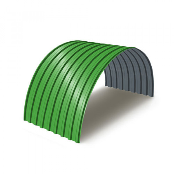 Профнастил МП20ПГ-0.5, Ширина-1100, RAL 6018, Полиэстер