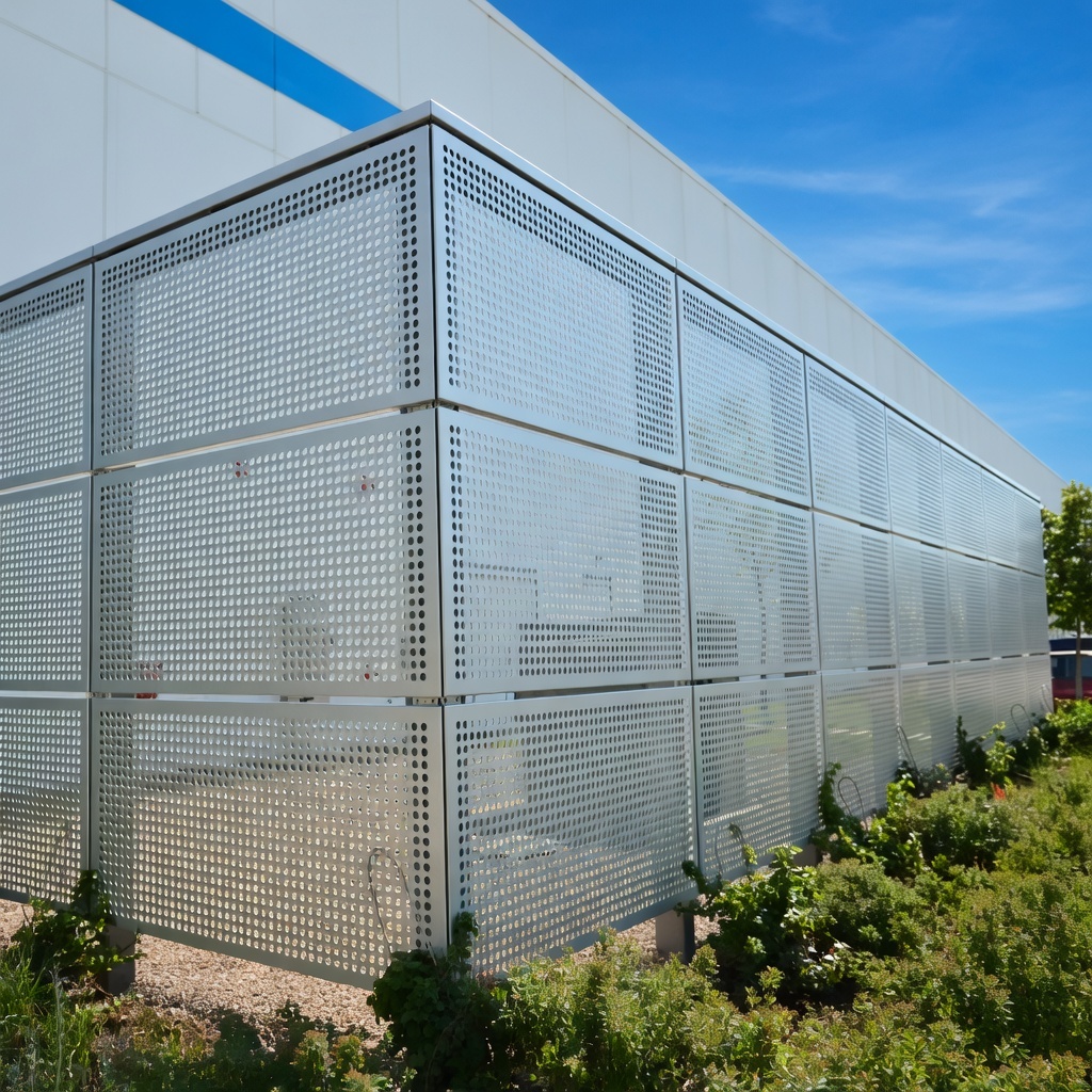 Перегородки из перфорированного профлиста