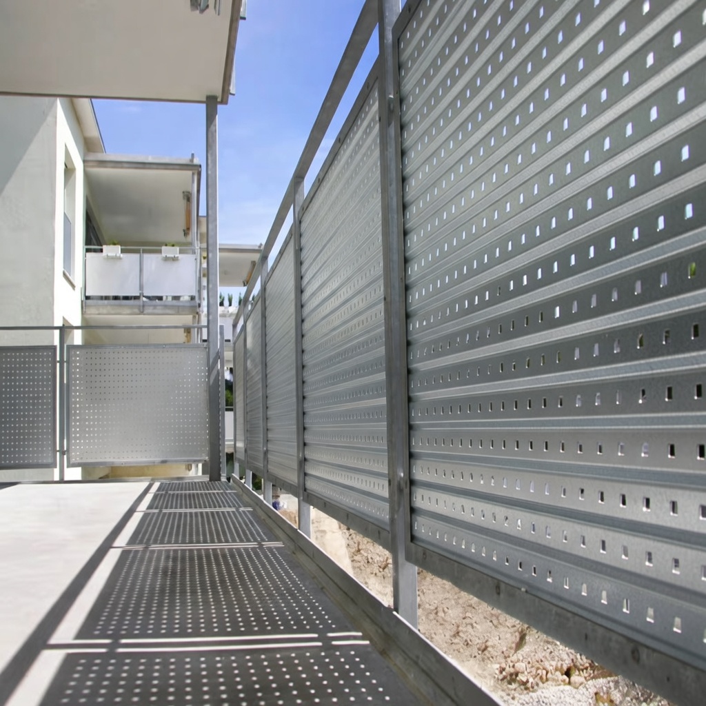 Перфорированный профлист для промышленного объекта