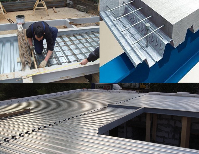 Профнастил для монолитного перекрытия