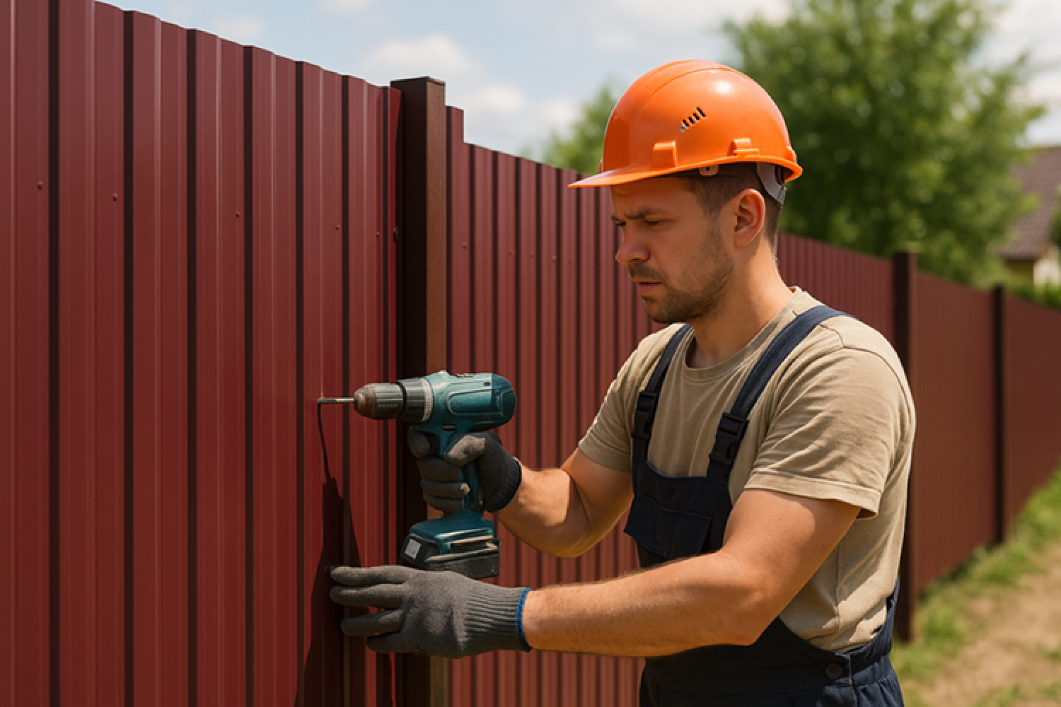 Профлист для забора в СПб и ЛО